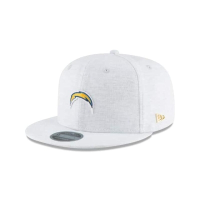 Grey Los Angeles Chargers Hat - New Era NFL Micro Stitch 9FIFTY Snapback Caps USA2754639